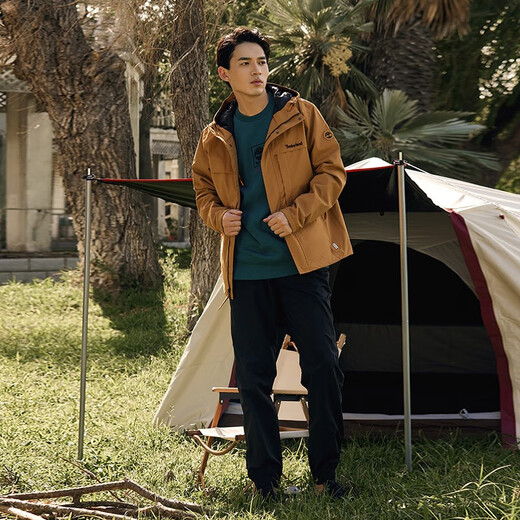 Timberland Oficial de chaqueta masculina nueva serie de capas impermeable al aire libre A695W A695WP47/Color de trigo S