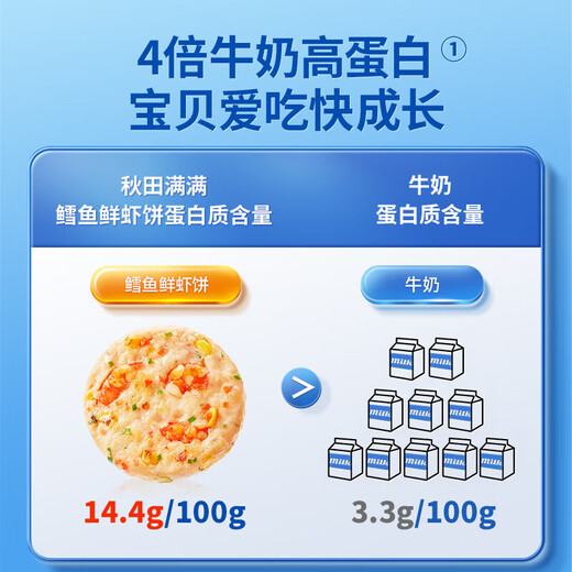 Akita Manman Frozen Cod and Shrimp Cakes 52g Atlantic Cod Children's Breakfast Semi-finished Products Enjoy Baby Recipes
