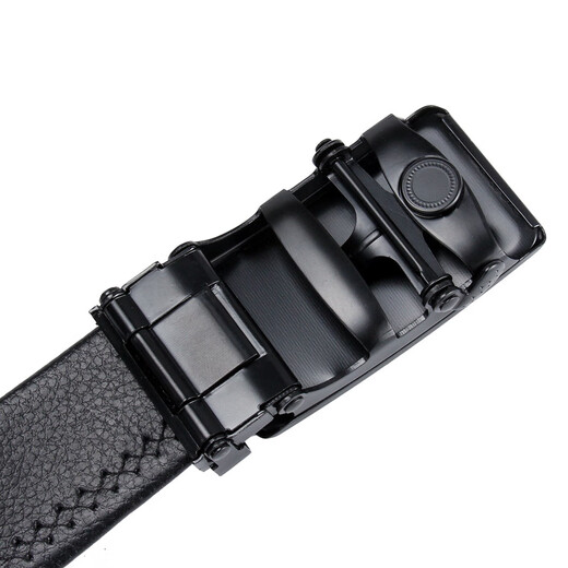 Lucy Landy men's automatic buckle trousers waistband buckle belt for young and middle-aged people Korean trend version pebbled business casual belt Stars-One 120cm