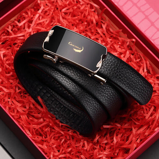 Crocodile shirt first layer cowhide automatic buckle women's belt business suit belt birthday gift for girlfriend DT257