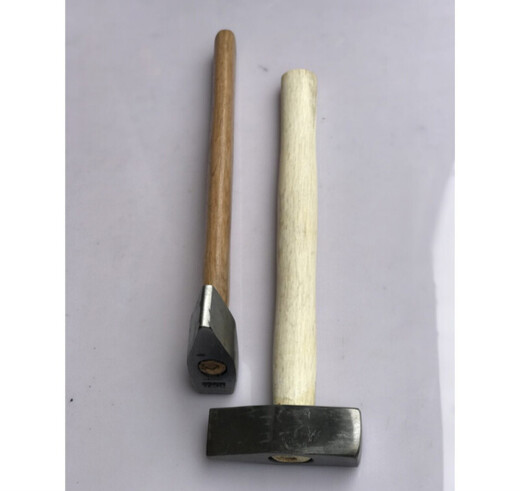 Кирпичный молоток Yuruo, железный молоток, ручной молоток, ручной кузнечный молоток, молоток-утконос, молоток, открытый молоток, молоток из чистой стали, полностью белая деревянная ручка из земли. 2,4 Цзинь Цзинь равен каменному молотку весом 0,5 кг.