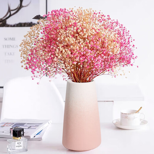 Extreme Space Ceramic Vase Flower Arranger Living Room Crafts Desktop Decoration Simple Home Coffee Table Decoration White Pink Vase