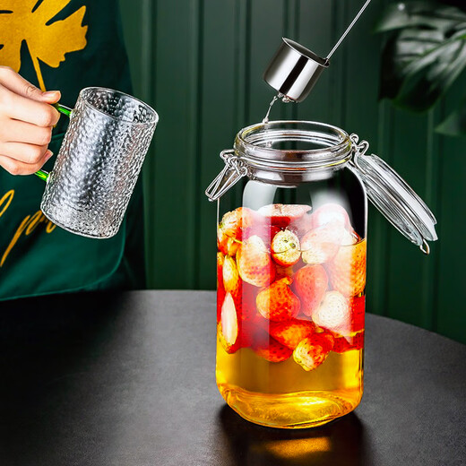 Scybe sealed jar wine container special bottle glass sealed jar pickle jar wine glass bottle Scybe 2100ml