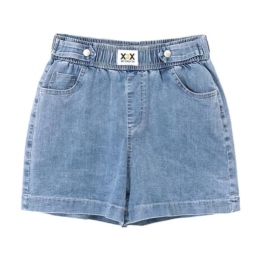 Gioio Ice Silk Denim Shorts pour femmes minces 2025 Nouveau produit Tennis en liberté grande taille Fat Girls Four-Crop Pantal