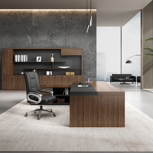 Manzun Boss Desk Office Leadership Executive Desk Modern Simple Manager Supervisor Desk and Chair 2000*800