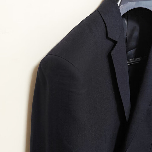 Jijia anti-wrinkle worsted wool single suit men's business casual suit wool jacket suit suit top Navy blue Regular 33 088A suit trousers