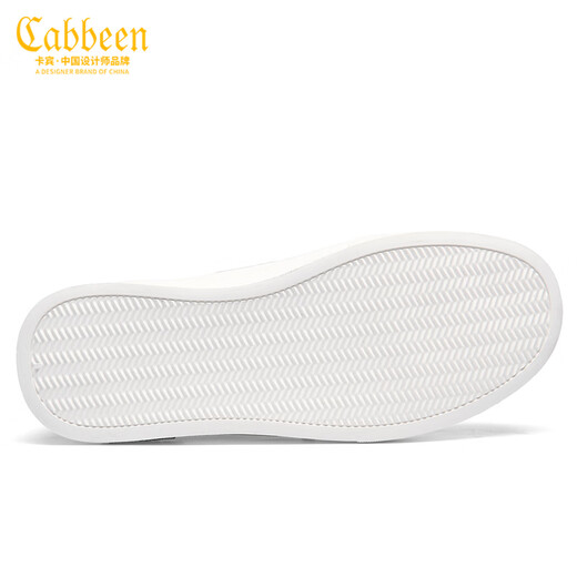 Carbin Canvas Shoes Men's Shoes 2025 Summer Breathable Men's Casual Shoes Light Luxury Embroidery Shoes Men Flat Shoes Men White 42