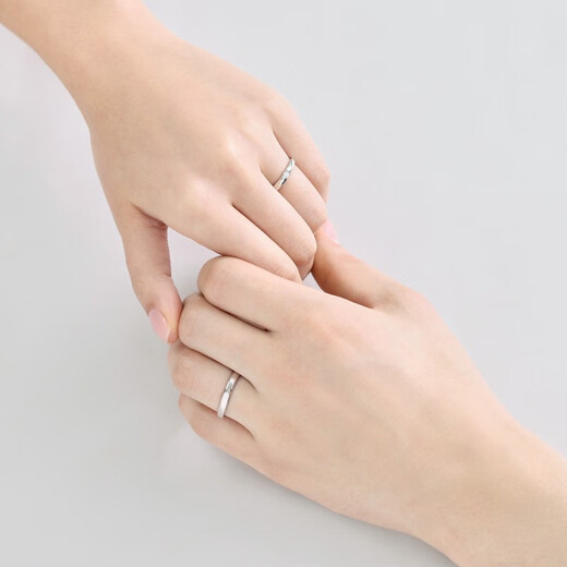 PROMESSA platinum ring Xingyu series diamond ring couple ring female model 94710R 10 circles
