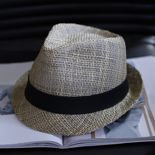 Tochino Summer Paille Chapeau de protection solaire Men's Sun Couple Sorties Chapeaux de sortie pour les jeunes Pêche extérieure Grande tête circonférence Sunshade Courte courte du soleil CEULLE GRENE BEEUR LEAUSE LEUX LA TAILLE L (58-62CM)
