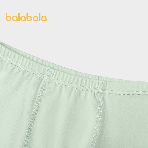Balabala baby underwear cotton type A children's boxer shorts boy baby skin-friendly boxer briefs three-pack blue-green tone 00384 3 pairs 110