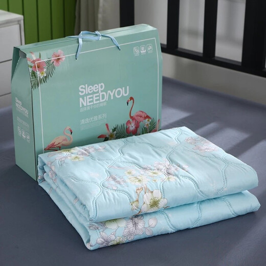 梦多福端午节公司活动开业礼品实用送客户夏凉被礼盒定制公司礼品伴手礼 【200*230cm】礼盒+定制+票