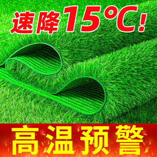 Elegant simulated artificial turf paving roof insulation fake turf plastic mat glass sun room outdoor balcony carpet special density 2cm spring grass 1m wide * 25m long