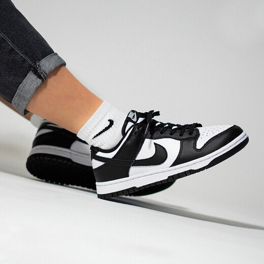 Nike (Nike) [Trend] Dunk Low Nike Herrenschuhe Neue Low-Top-Sportschuhe Leichte und atmungsaktive vielseitige Freizeitschuhe DD1391-100 (Schwarz-Weiß-Panda) 42.5
