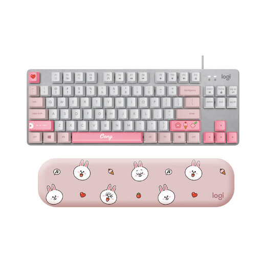 Logitech K835 Wired Mechanical Keyboard Gaming Office Business Peripheralals TTC Achse 84 Tasten Linie Freunde Weißblau Achse