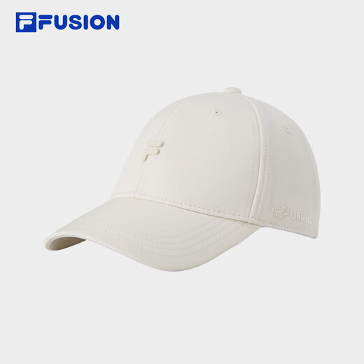 FILA FUSION斐乐潮牌男士女士帽子棒球帽2025春运动帽休闲鸭舌帽 乳糖色-BG XS