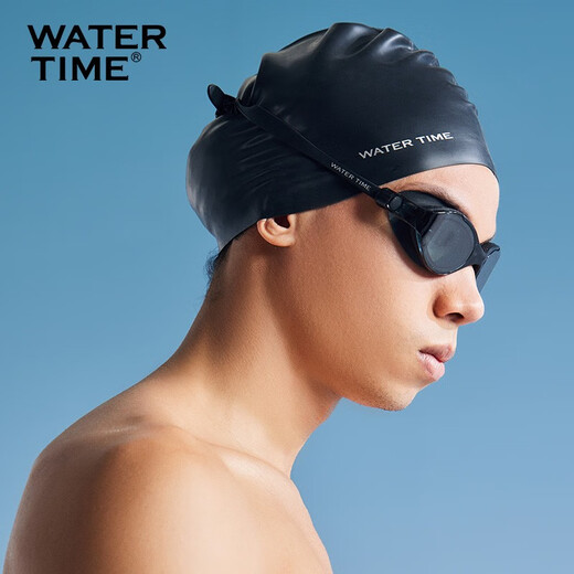 WATERTIME swim trunks for men's anti-embarrassment quick-drying professional swimming trunks three-piece set men's flat corner sports beach trousers swimsuit set three-piece set [swimming goggles can be matched with myopia] M