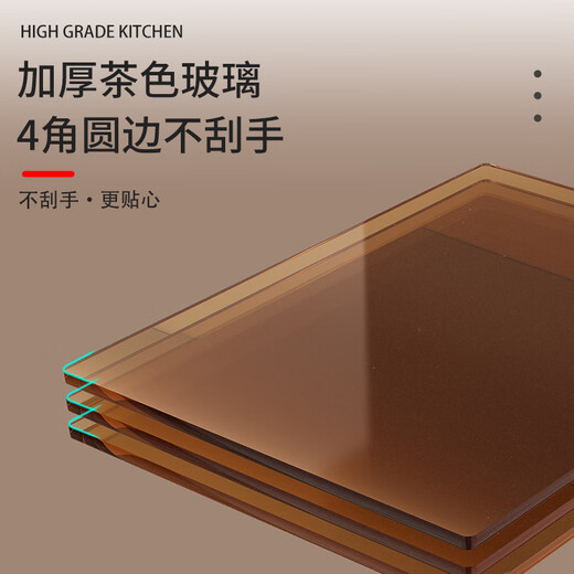 Youwei new stainless steel kitchen microwave storage rack countertop integrated multi-functional household oven rice cooker storage rack HT single layer carbon steel plate 52*38.5*50