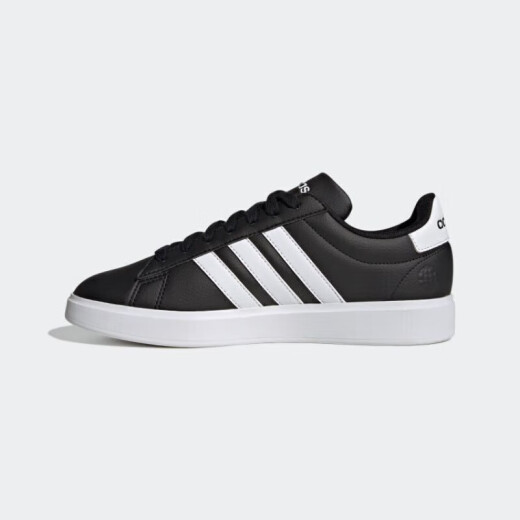 阿迪达斯 （adidas）休闲鞋男鞋女鞋夏季新款运动鞋GRAND COURT 2.0时尚百搭低帮板鞋 GW9196黑色 40.5