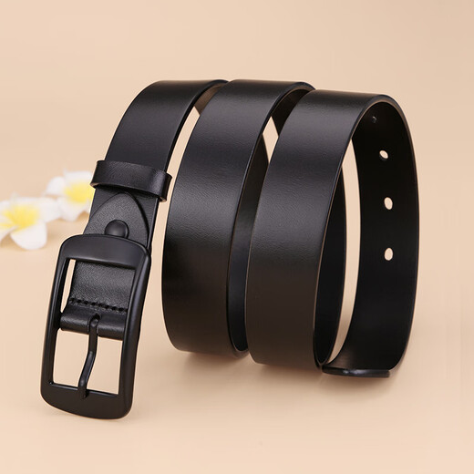 Niu Dangjia leather belt for women, cowhide belt for women, simple and versatile, denim casual and fashionable belt gift box 5293