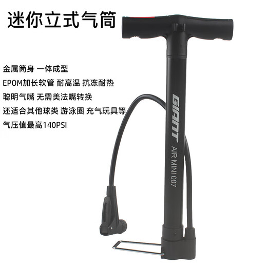 捷安特（GIANT）自行车打气筒山地车公路车ATX830 XTC800美法嘴迷你充气筒 AIR 007打气筒