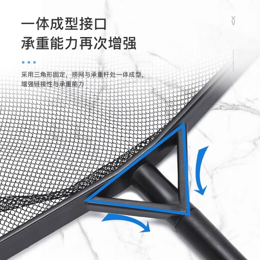 YEE Fish Tank Fishing Net Fish Fishing Aquarium Fishing Net Pocket Square Fishing Handmade Fishing Net Goldfish Ornamental Fish Black Small Size 8.5 7.5 Total Length 35cm