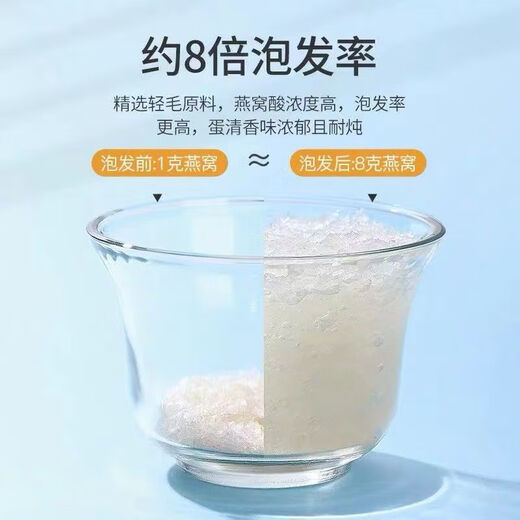 孕妇燕窝干盏特级进口溯源天然干燕窝印尼马来中老年送产妇送礼盒 9A溯源码100g燕碎(赠石蜂糖)