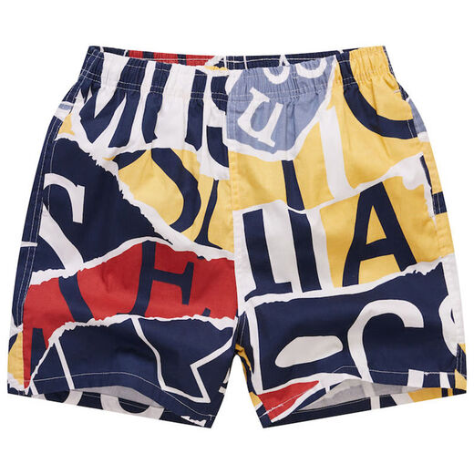 蓝骏启三分裤男潮超短裤运动短裤跑步健身居家热裤分裤宽松沙滩裤 983黑色 4XL 建议140-155斤