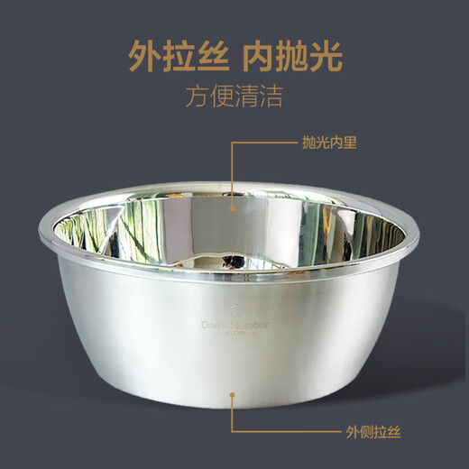 Member Store No. 1 thickened multifunctional 304 stainless steel kitchen sink 24/26/28cm three-piece set and basin seasoning basin