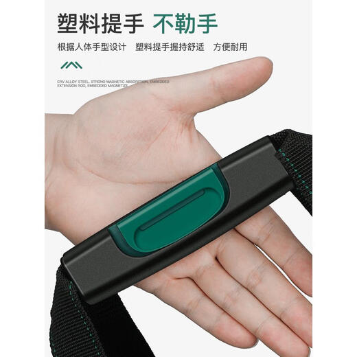 Arrizo Tool Bag Multifunctional Repair Canvas Electrician Man Wear-Resistant Installation Portable Thickened Tool Bag 20-Inch Dual-Purpose Heightened Plastic Bottom + Steel Nail Reinforcement + Large