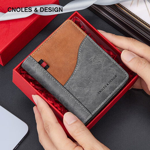 Cnoles Men's Wallet 2025 New Brand Multi-Card Card Pack Certificate Wallet Short Coin Wallet Birthday Gift