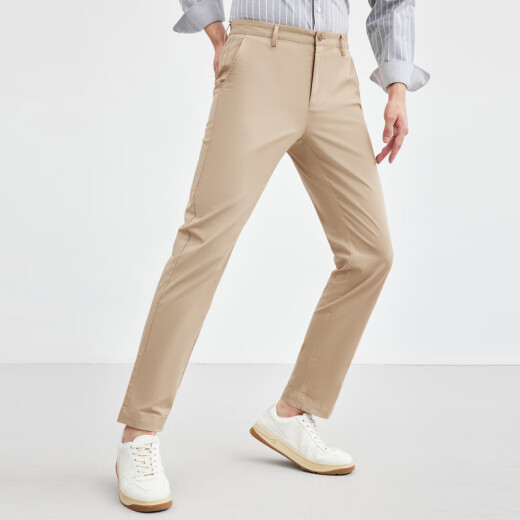 Pantalones casuales de siete lobo Pantalones de hombres Pantalones de hombres Santelogios de algodón fría ALIÁS BRAENTABLE Pantalones de piernas rectas