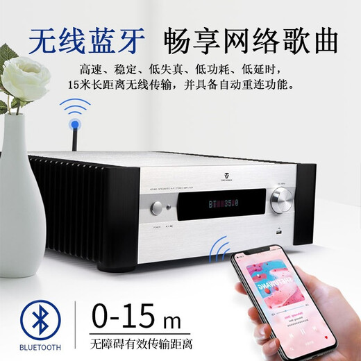 天逸（Winner）AD-86D超甲类功放机 家用合并式高保真立体声蓝牙放大器大功率多功能数字功放 天逸AD-86D