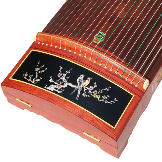 Dunhuang Brand Dunhuang Guzheng 694L MAHOGANIA Examen de calificación de la madre Piano Piano de cinco colores Familia Chengxiangte Antiguo Yisou Solid Wood Profesional Performance Grado 694LC PATRO DE PACOCK (conjunto completo de accesorios)