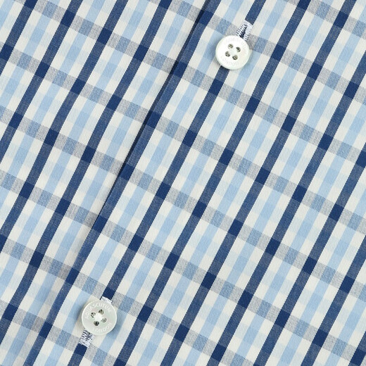 Aquascutum / Yage Lion New Men's Slim Check à manches longues chemises décontractées Q4865EI011 Couleur bleu 35 m