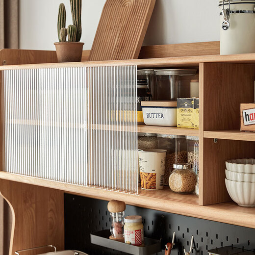 Lin's Home Dining Side Gabinete Nordic Log Gabinete de pared Gabinete de vinos Gabinete de té Cofre de gabinete Sala de estar Gabinete de almacenamiento OU6T