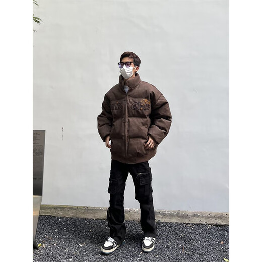迪伽达复古加厚面包棉服男女冬季宽松棉衣男高级感男士外套男休闲棉袄男 ELFS-D831黑色 XL