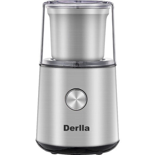 Derlla coffee bean grinder electric bean grinder coffee grinder household ultrafine silver