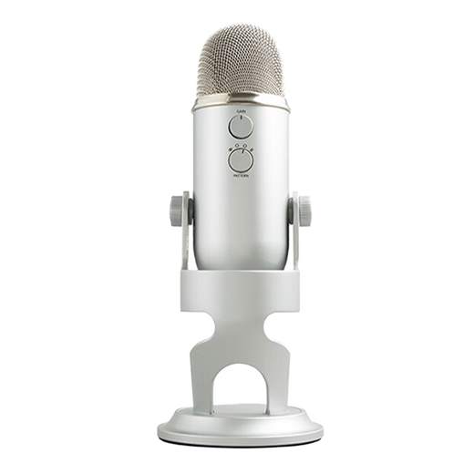 Logitech Blue Yeti Snow Monster Microphone Condenser Microphone GX Dynamic Microphone Professional Microphone Karaoke Recording Computer Mobile Game Live Broadcast Blue Yeti Elegant Black