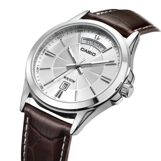 卡西欧（CASIO） 卡西欧(CASIO)手表男士 简约商务男式石英表 MTP-1381L-7A