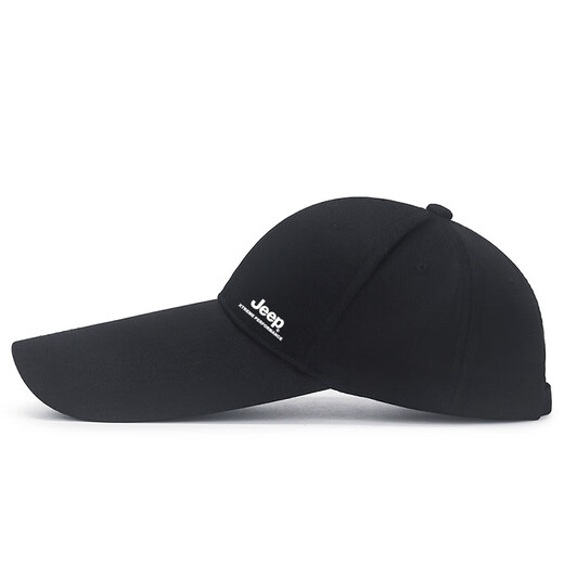 JEEP extended baseball cap brim hat men's peaked cap outdoor sun protection sun hat fishing leisure black