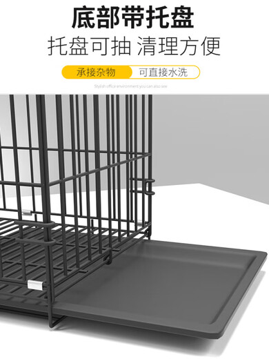 Yuhualuo Chicken Cage Household Small Large Extra Large Chicken Cage Automatic Manure Cleaning Duck Goose Poultry Folding Breeding Cage Chicken Coop Bold Black (Package 1) 61*42*50cm Raise 1-2