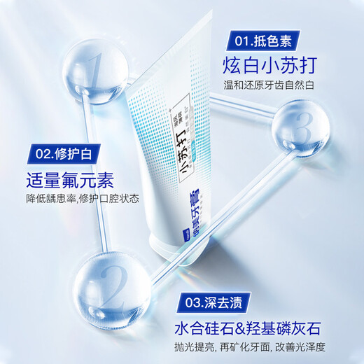 纳美（Namei）胖东来同款小苏打牙膏美白去黄清新口气含氟牙龈护理套装5支640g