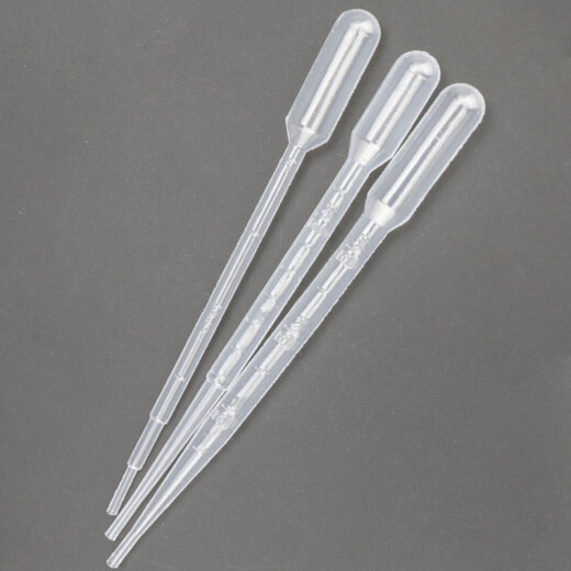 Bingyu BY-2024 Pasteurized straws disposable plastic straws 0.2, 0.5, 1, 2, 3, 5, 10ml plastic droppers plastic tubes 3mL 2 packs (100 pcs/pack)