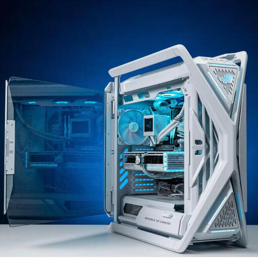 华硕ROG HYPERION GR701白色创世神机箱 双C口优化版 适配ROG MAXIMUS 800系列主板/支持EATX主板