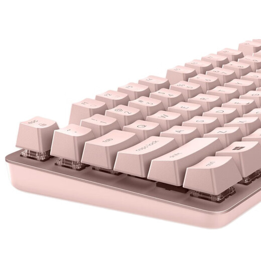 罗技（logitech）K835真机械键盘铝制外壳机械轴体手感出色有线键盘84键电竞游戏12个快捷按键台式外接笔记本电脑 【K835】粉色 红轴 露营之夜 限定款