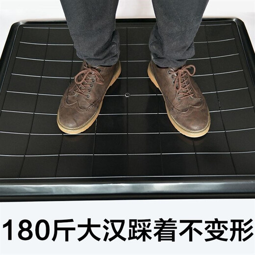 Pet tray feces tray cage chassis dog cage tray urine basin plastic pad thickened chicken and duck feces tray straight side length 34cm wide 26cm depth 2.7c
