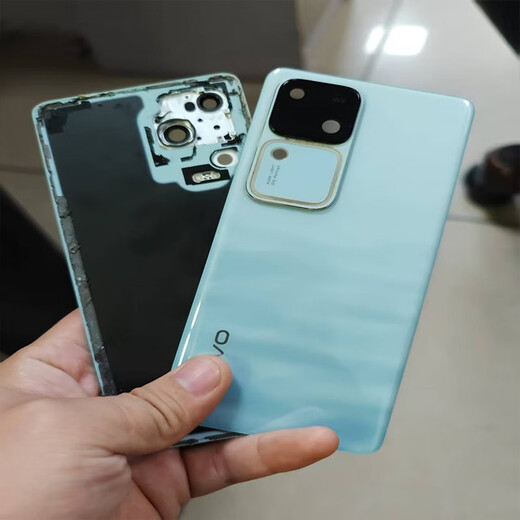 Suitable for vivoS1818Pro back cover original disassembly battery back cover outer rear shell screen glass original second-hand mobile phone case S18 back cover dark black with frame disassembly 98 new