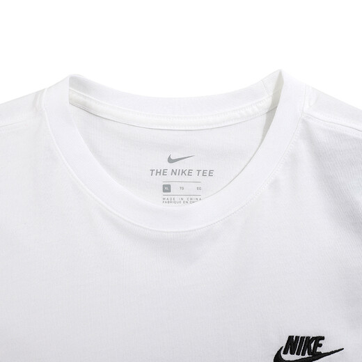 耐克（NIKE）T恤男 25夏季新款运动服小logo跑步训练篮球时尚纯色棉质圆领短袖 热售/全棉亲肤/刺绣标 XL (180/96A)