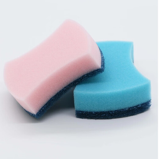 MIAOJIE antibacterial sponge scouring pad, pot scrubber, dishwashing cloth, scouring pad sponge for kitchen household use to remove oil stains, 5 pieces*3 pack