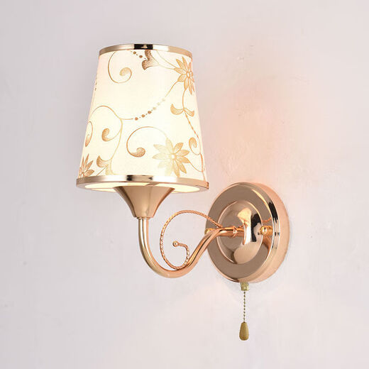 Yilin Wall Lamp Bedroom Wall Bedside Lamp Simple Modern Creative European American American LED Living Room Aisle Stair Lamp C04 Delivery LED Bulb Warm Light